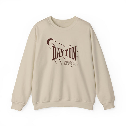 Dayton Oregon District Moon Crewneck Sweatshirt