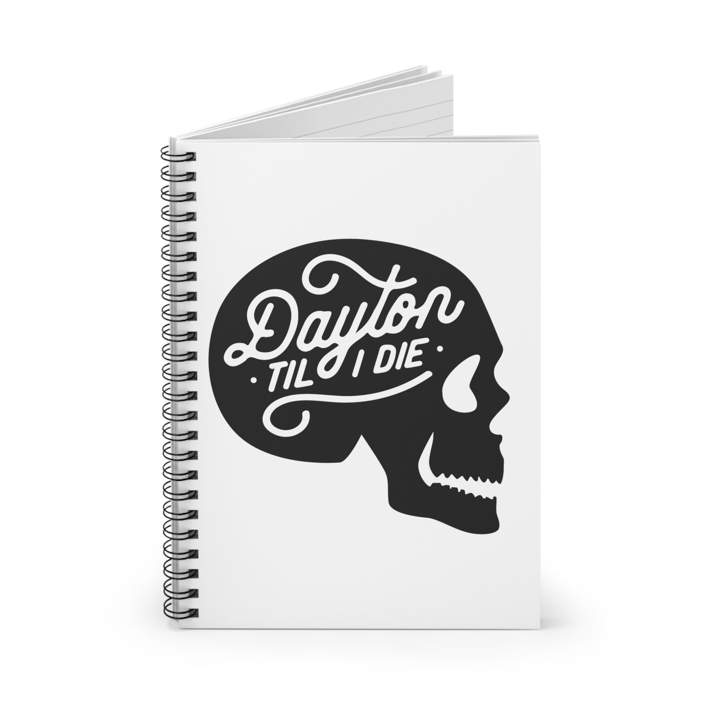 'Dayton Til I Die' Skull Notebook