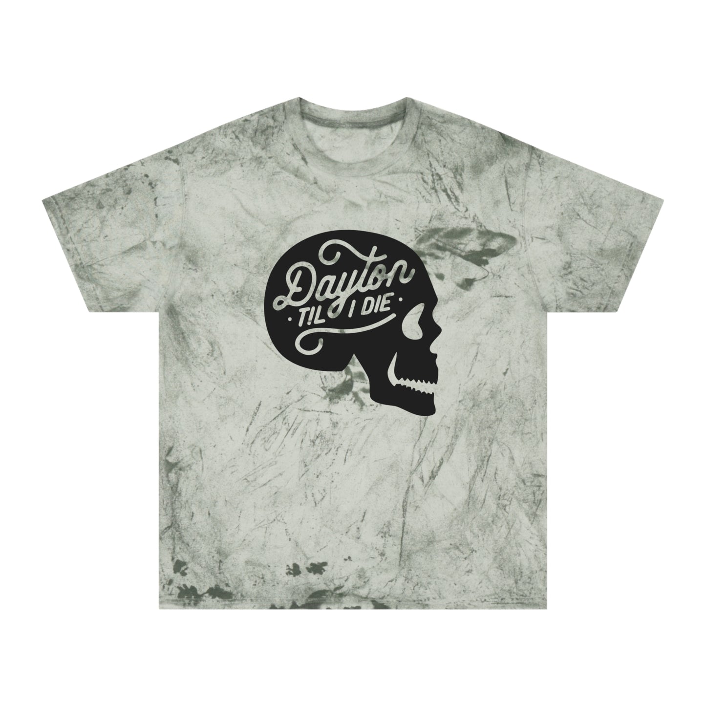 'Dayton Til I Die' Skull Tie-Dye Tee