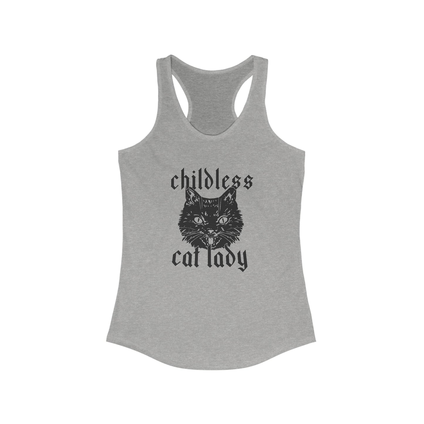 Childless Cat Lady Racerback Tank