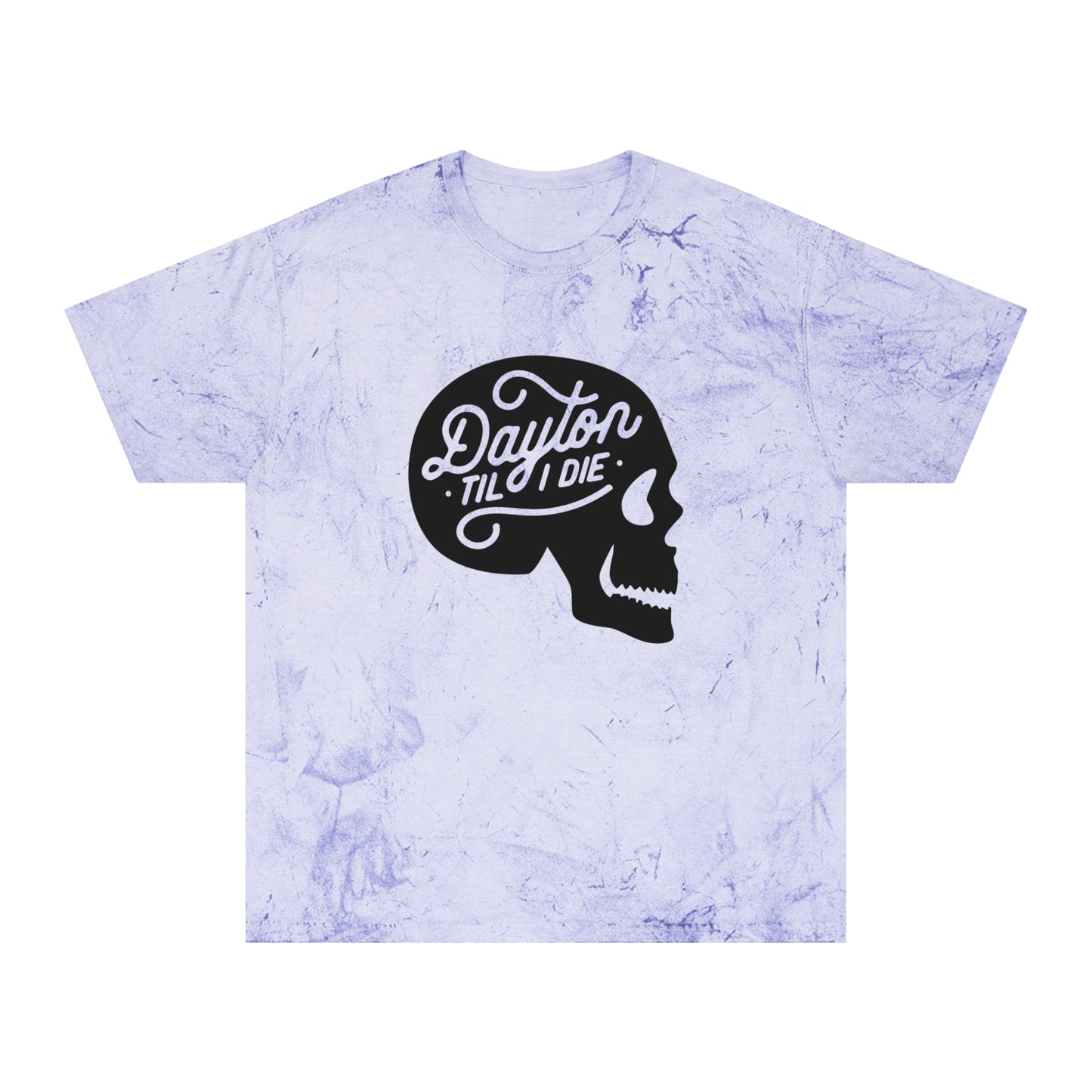 'Dayton Til I Die' Skull Tie-Dye Tee