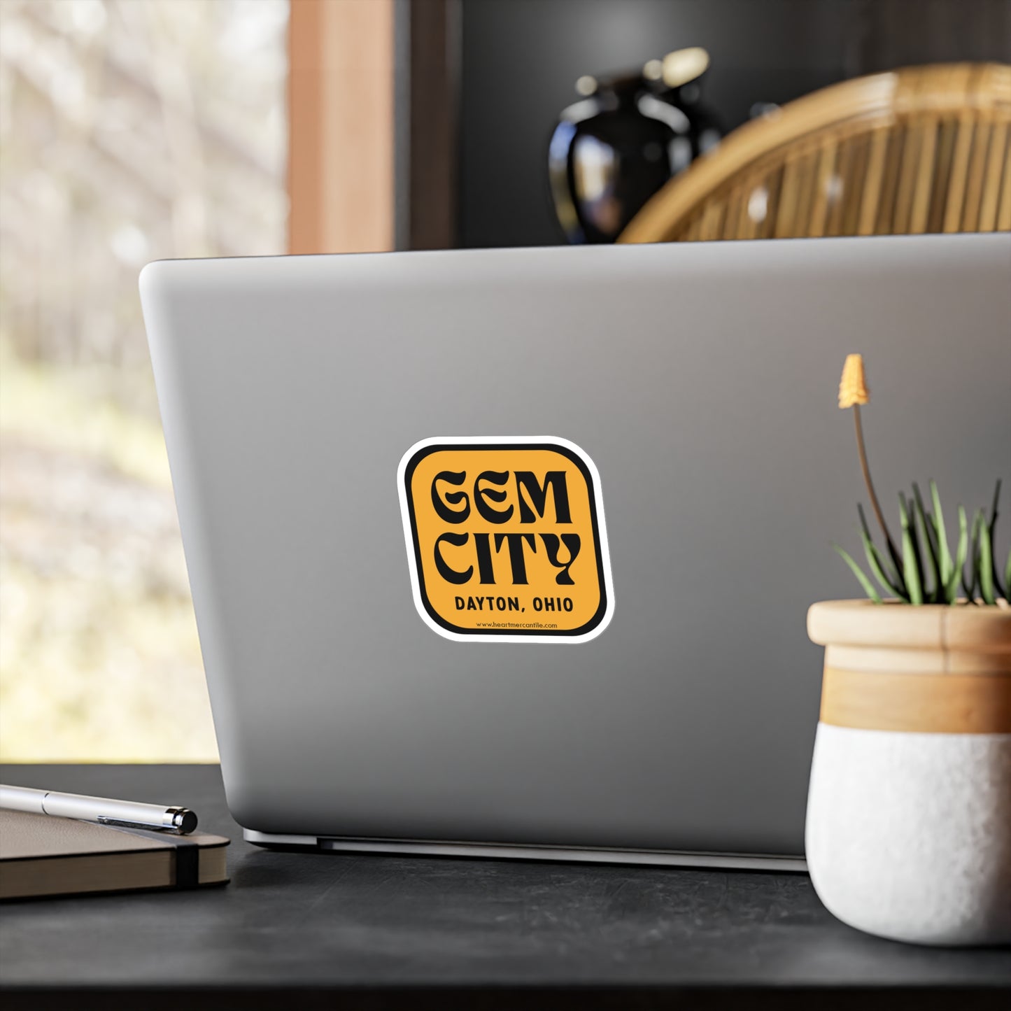 Retro Gem City Sticker