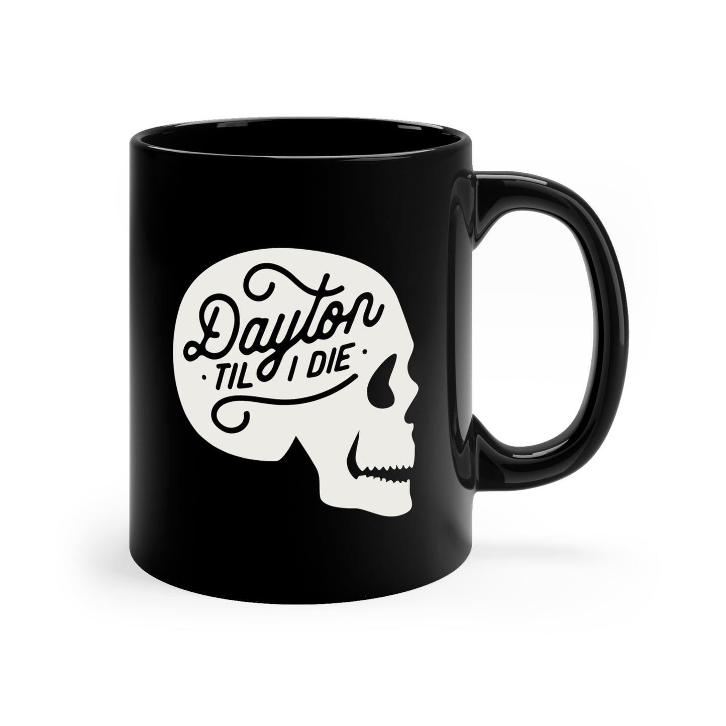 'Dayton Til I Die' Skull Mug