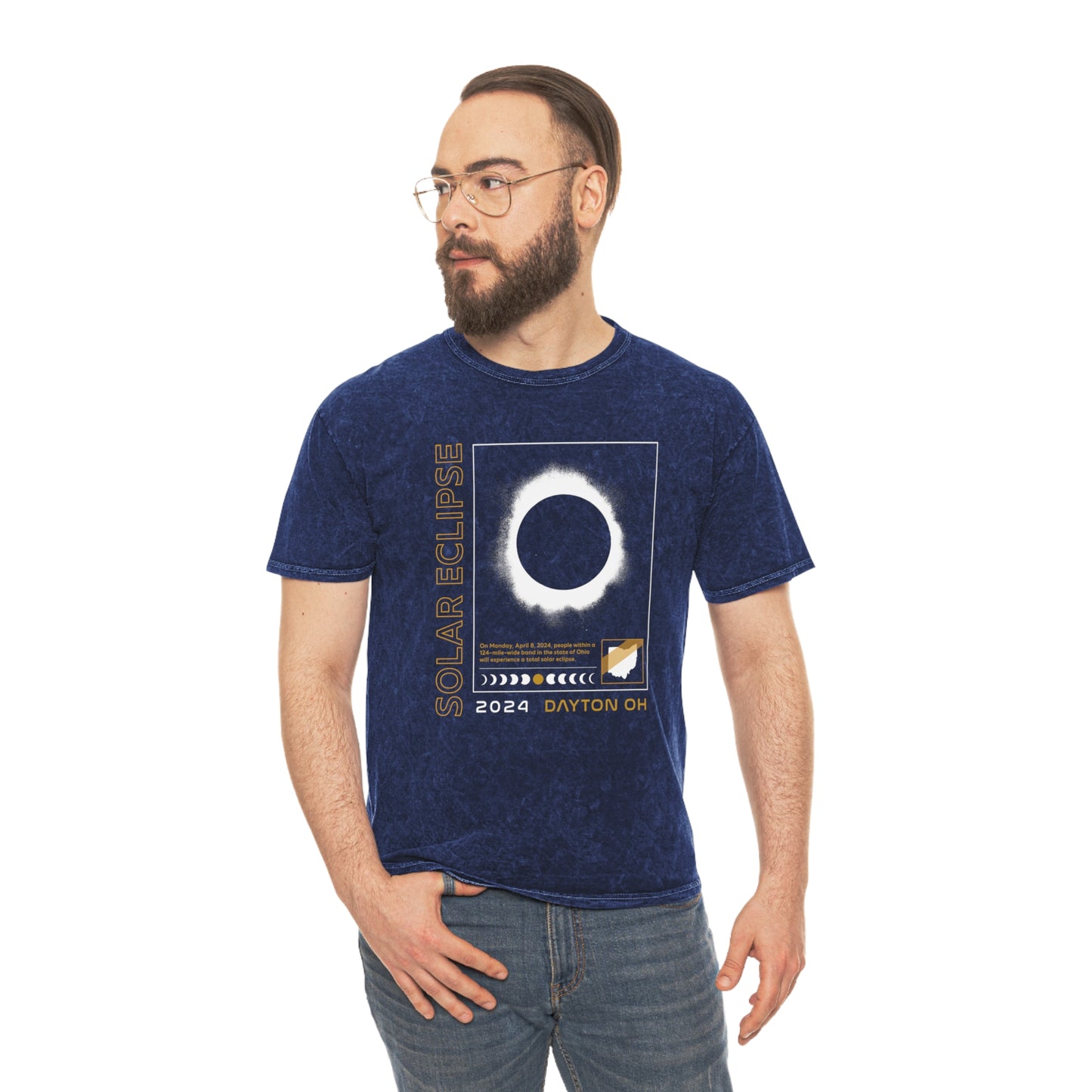 Solar Eclipse 2024 Dayton Ohio Tee