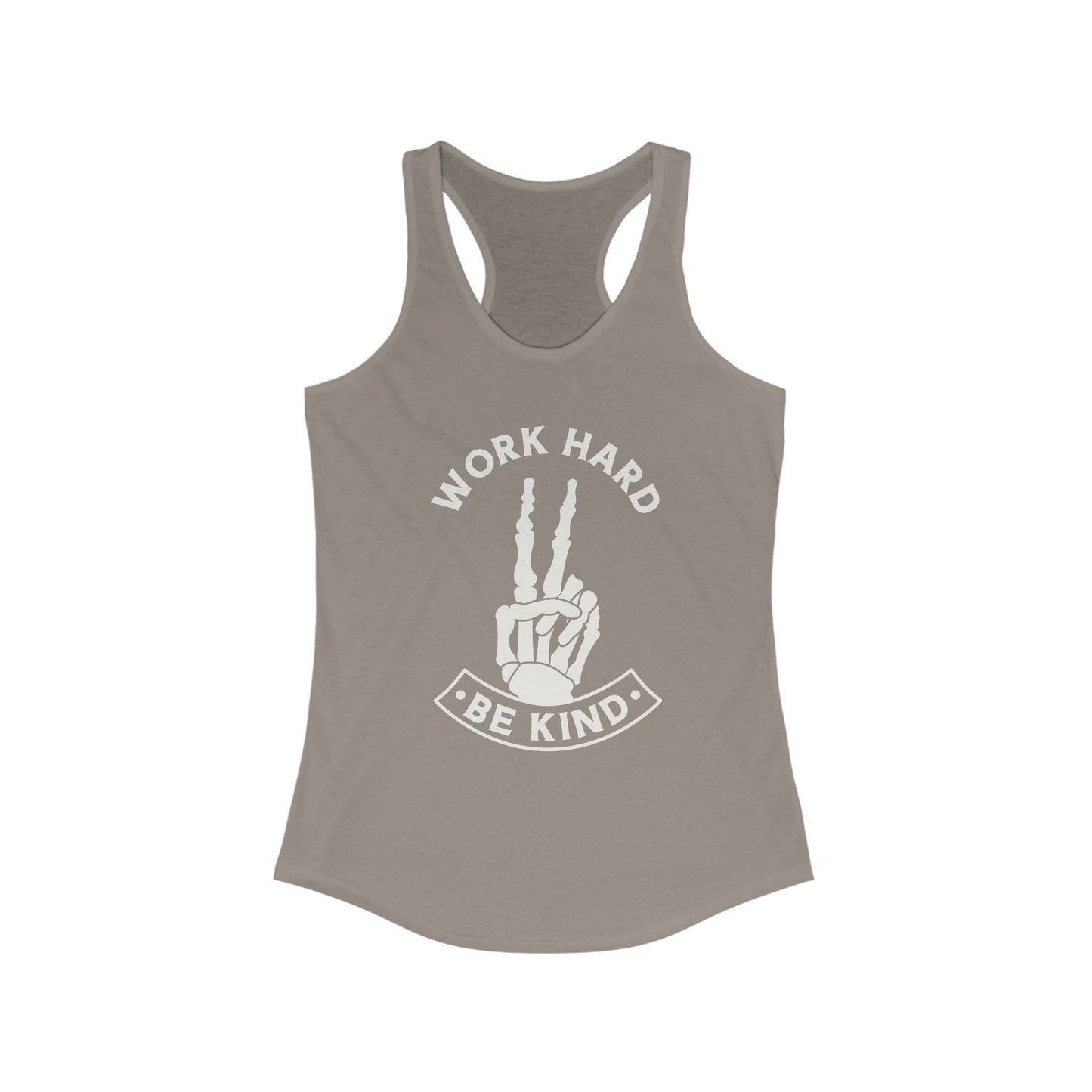 Work Hard Be Kind Racerback Tank