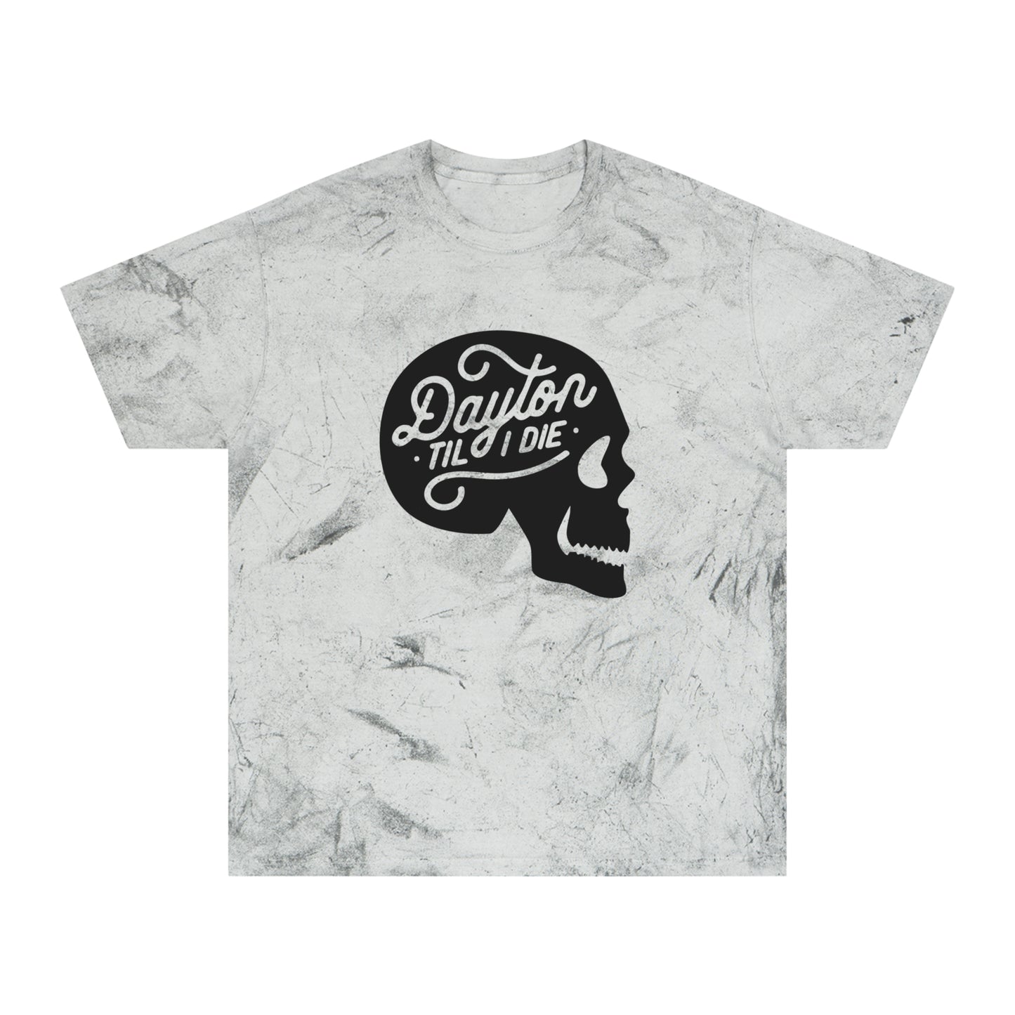 'Dayton Til I Die' Skull Tie-Dye Tee