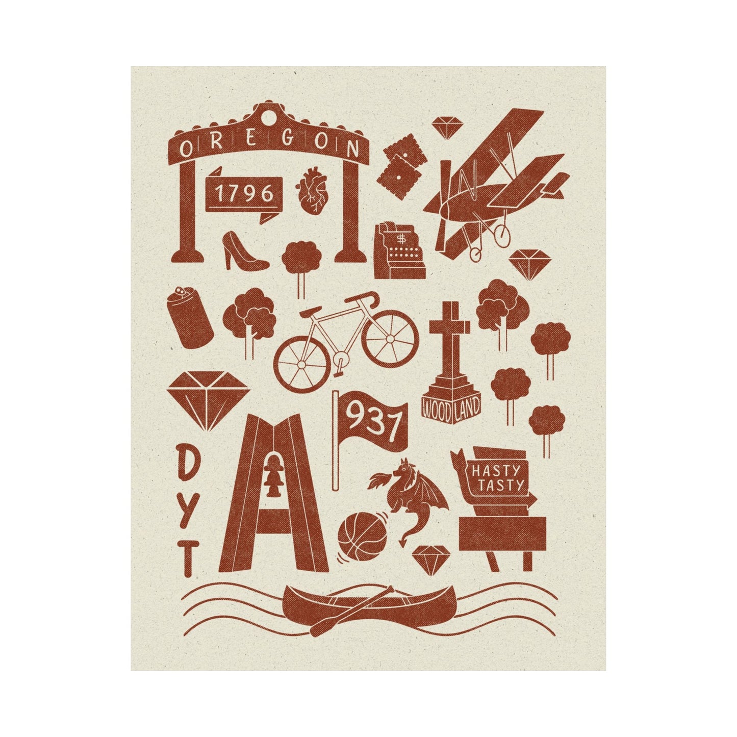 Dayton Doodles Print
