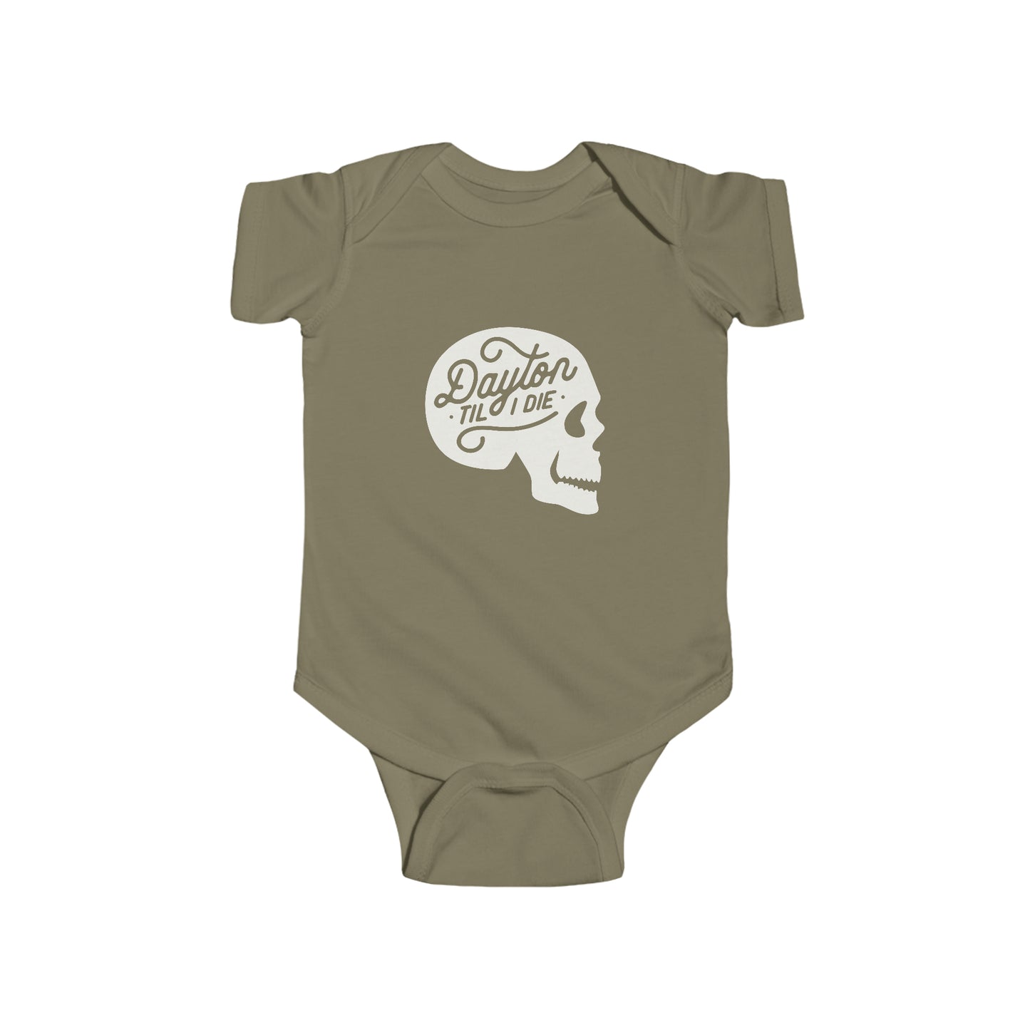 'Dayton Til I Die' Skull Onesie