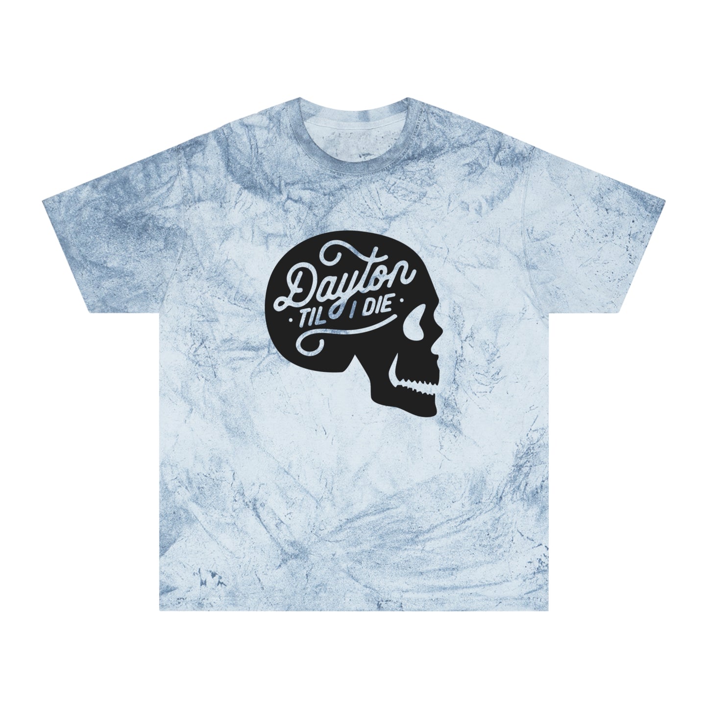 'Dayton Til I Die' Skull Tie-Dye Tee