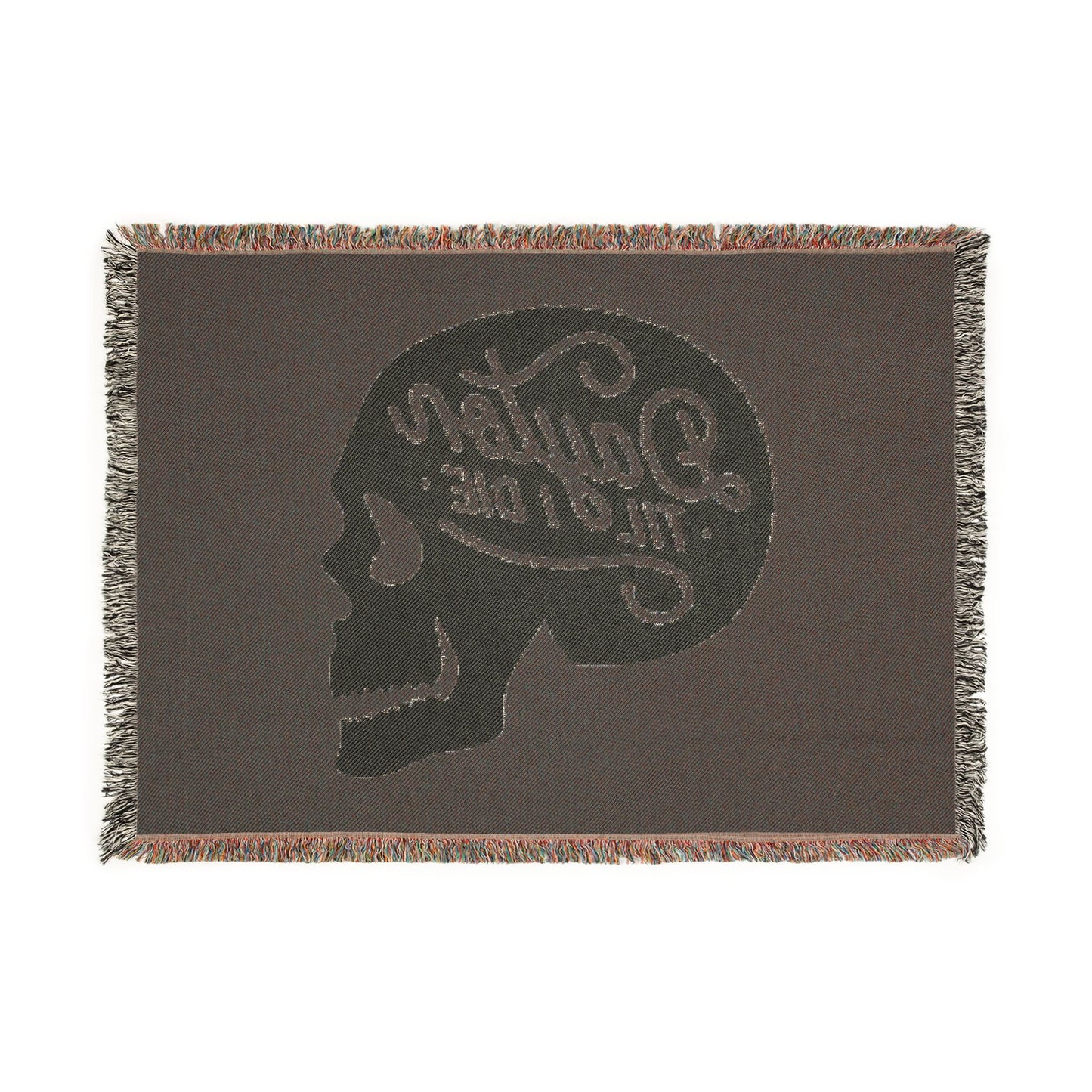 Dayton Til I Die Skull Woven Blanket