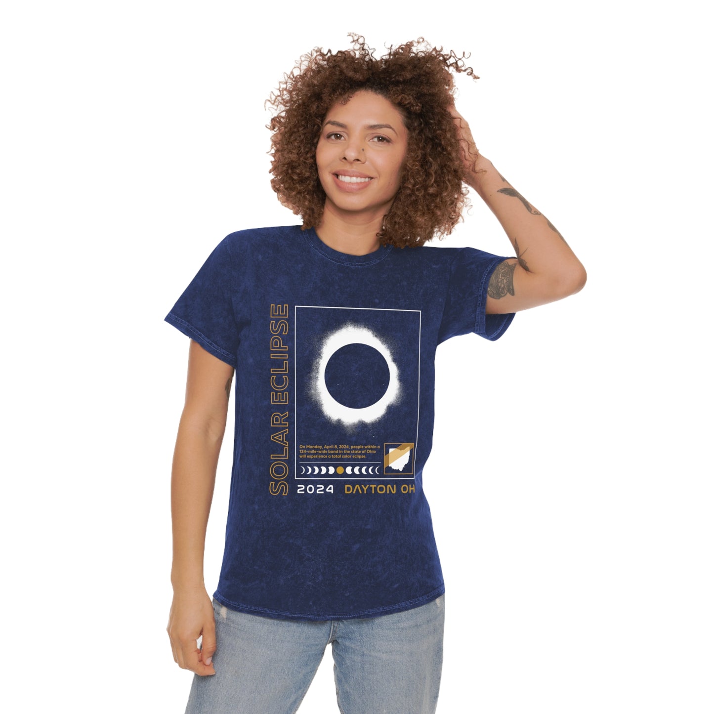Solar Eclipse 2024 Dayton Ohio Tee