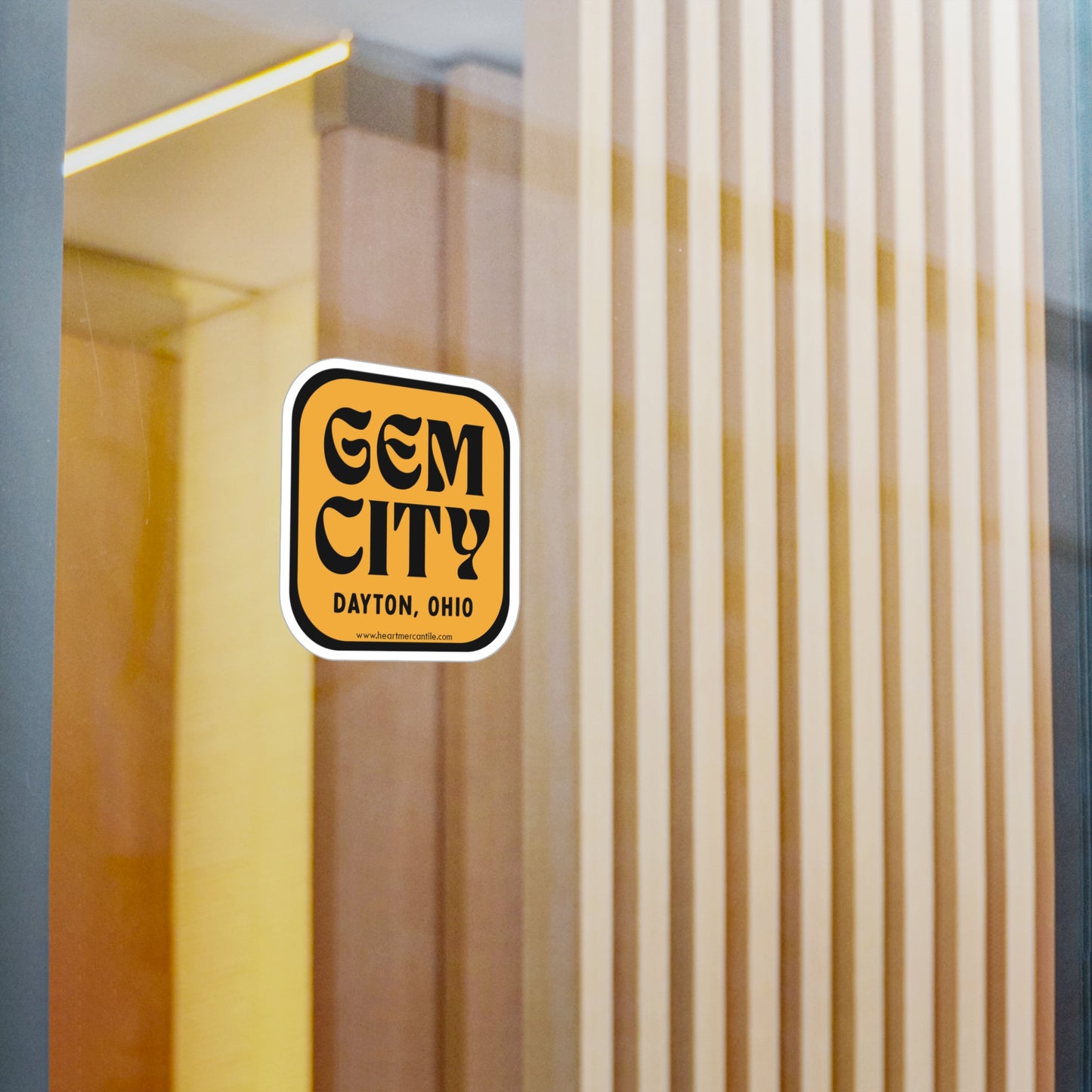 Retro Gem City Sticker