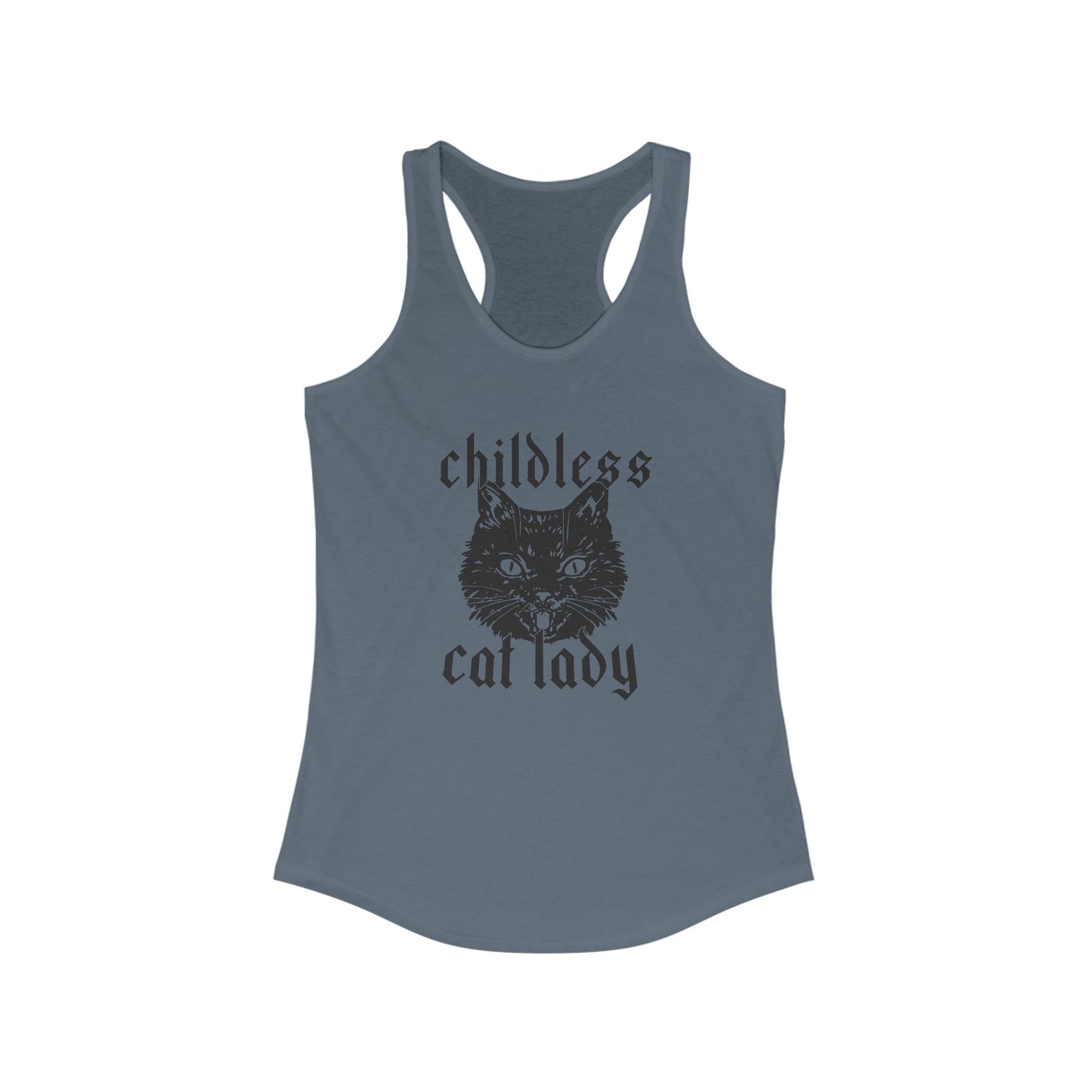 Childless Cat Lady Racerback Tank