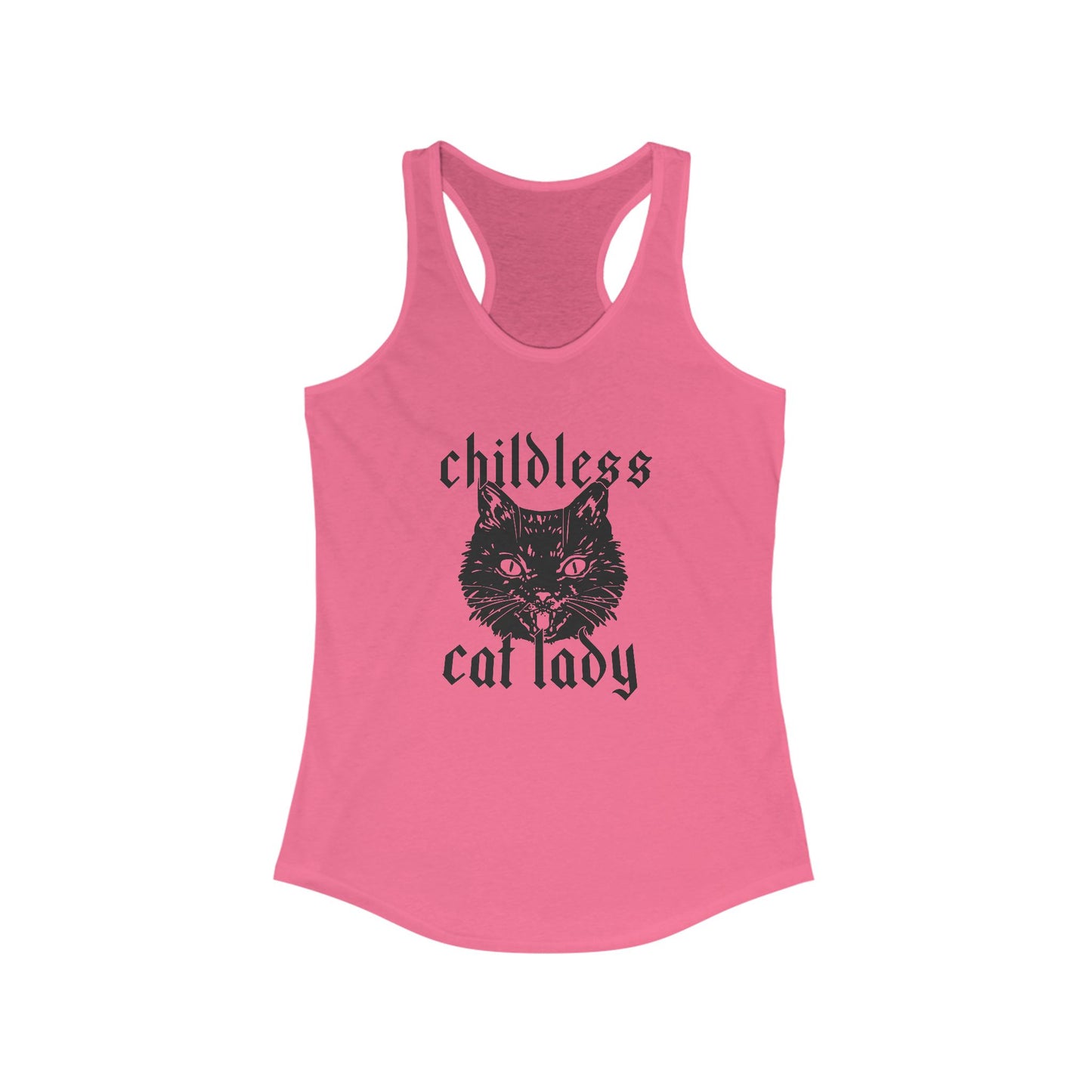 Childless Cat Lady Racerback Tank