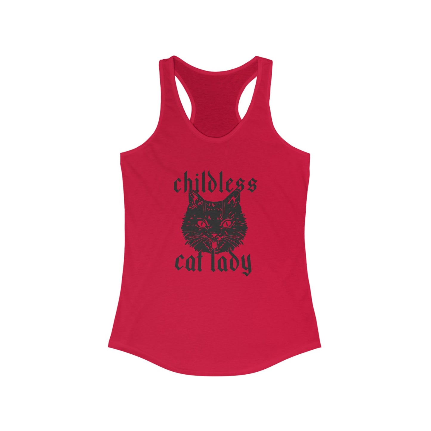 Childless Cat Lady Racerback Tank