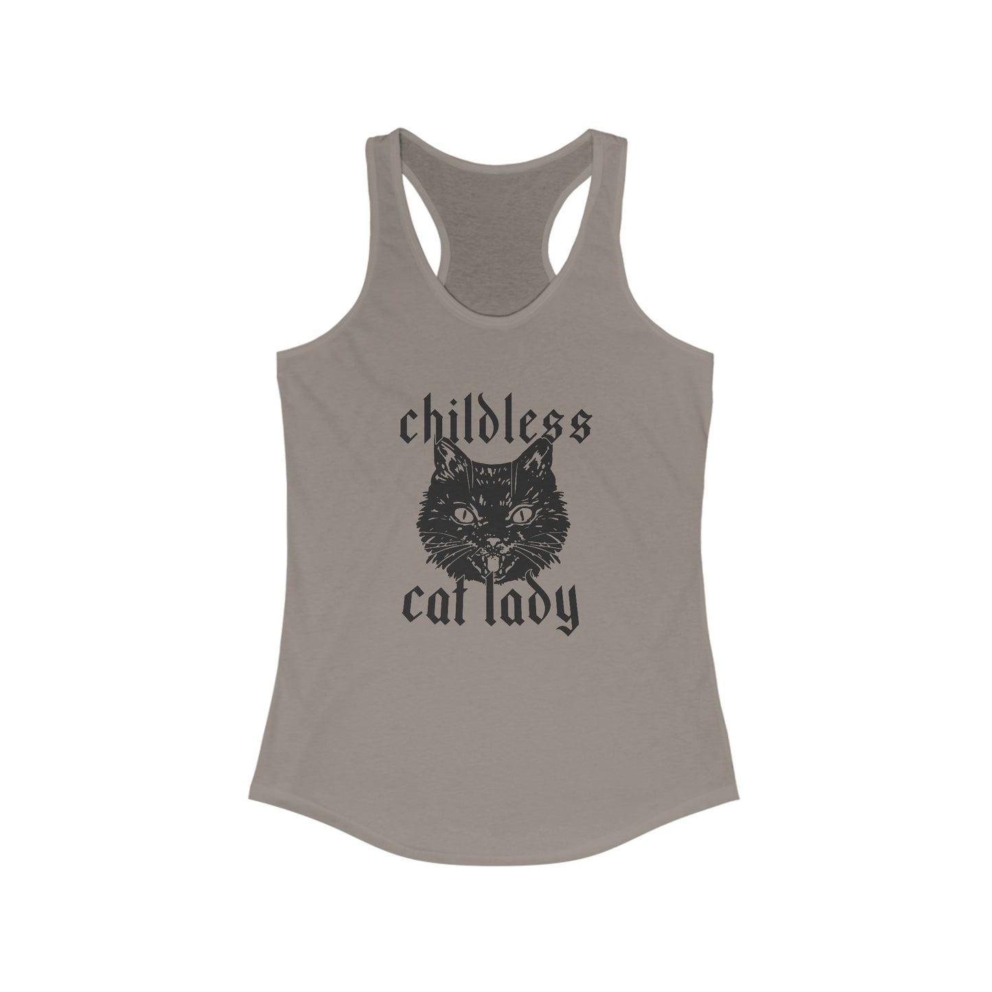 Childless Cat Lady Racerback Tank
