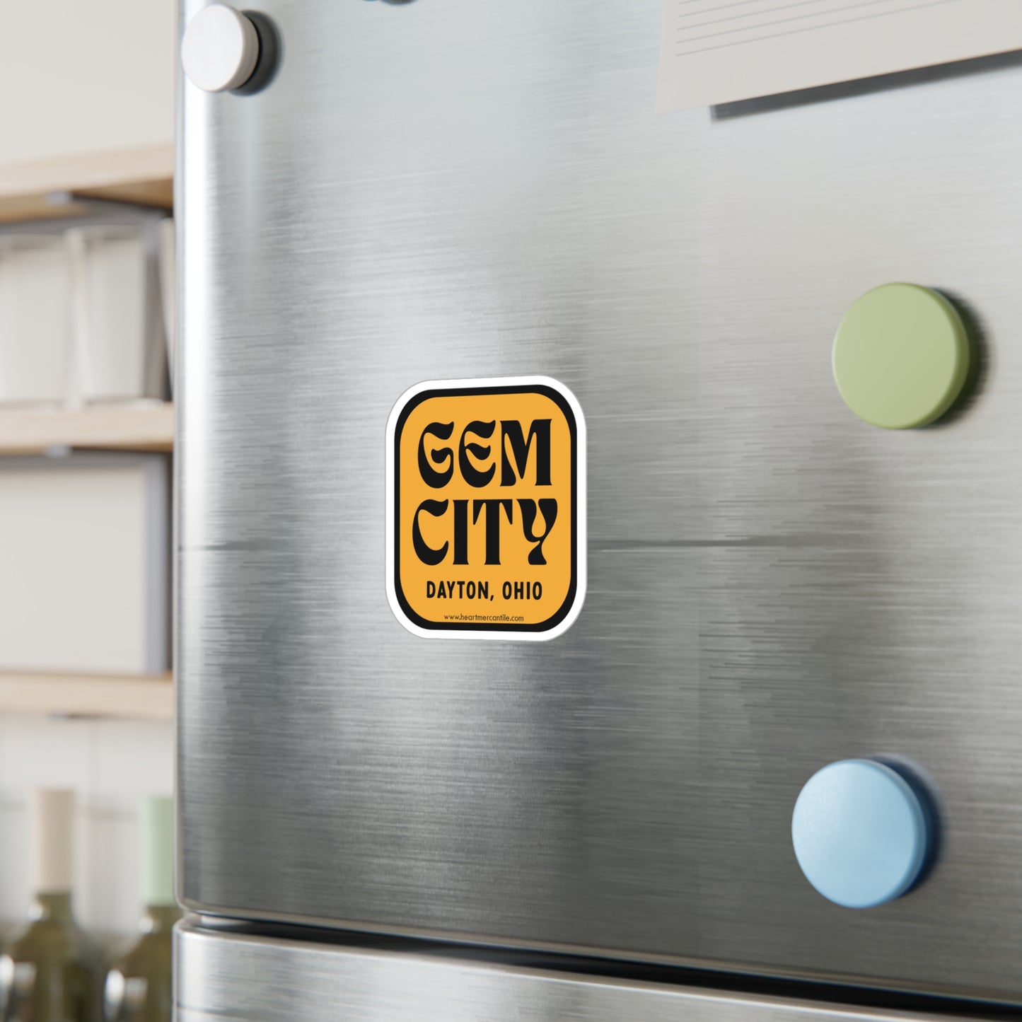 Retro Gem City Sticker