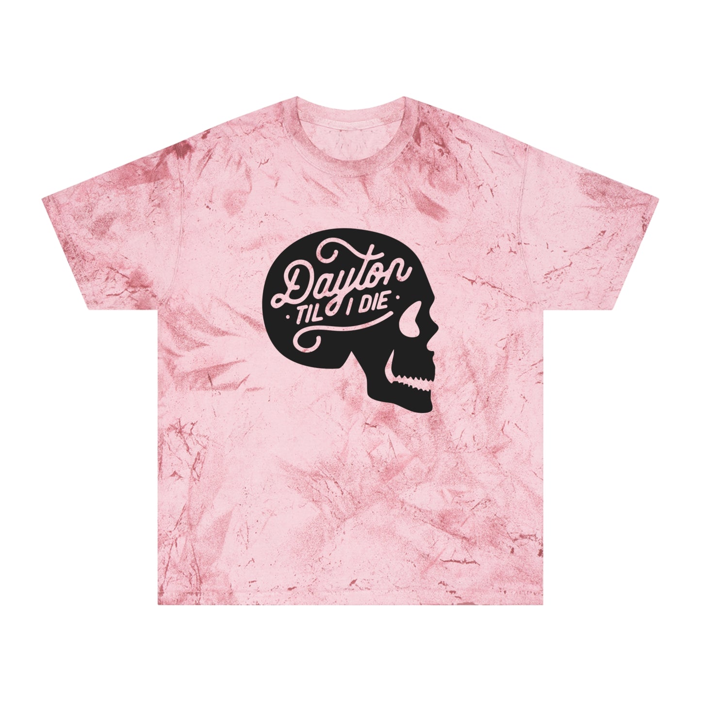 'Dayton Til I Die' Skull Tie-Dye Tee