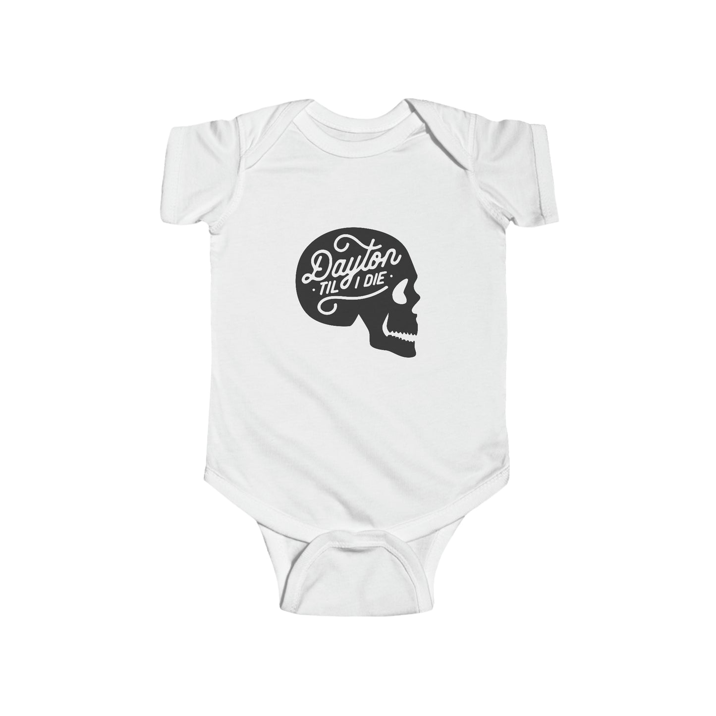 'Dayton Til I Die' Skull Onesie