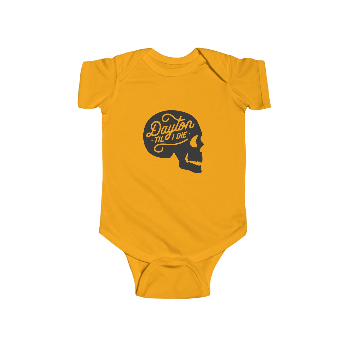 'Dayton Til I Die' Skull Onesie