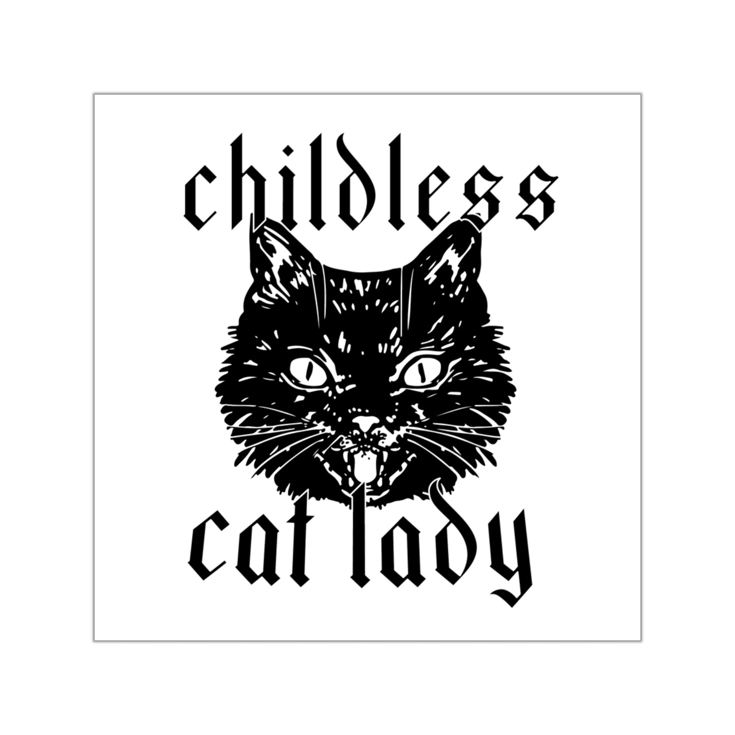 Childless Cat Lady Sticker