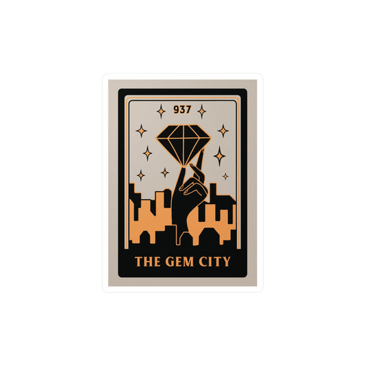 Gem City Tarot Sticker