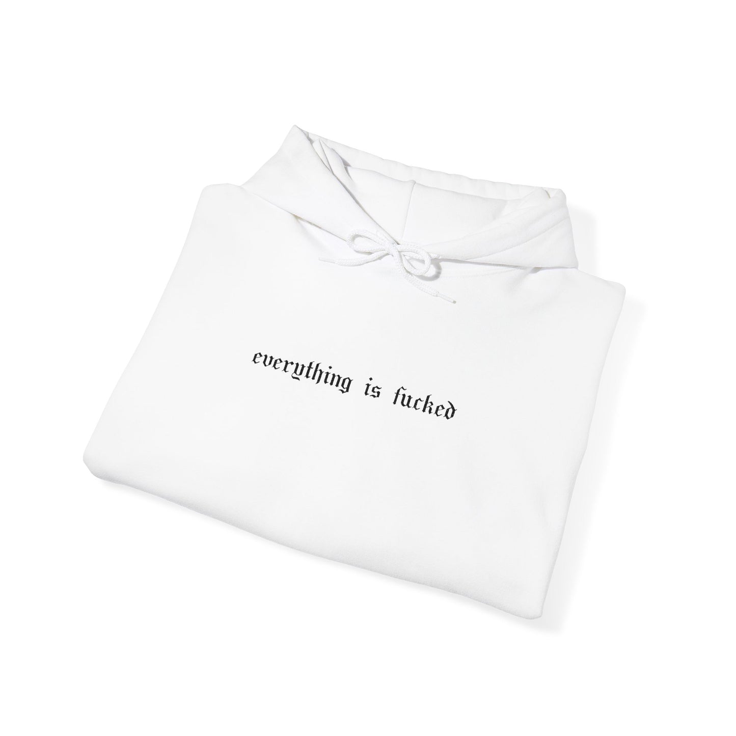Everything Is Fucked Embroidered Hoodie Sweatshirt
