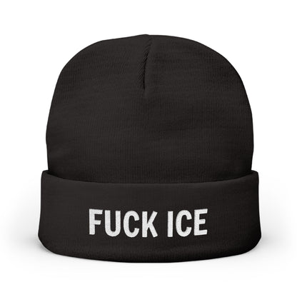 FUCK ICE Knit Beanie