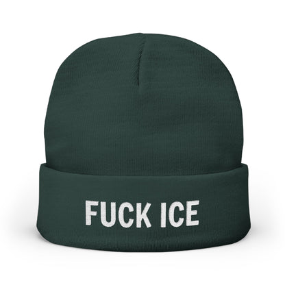 FUCK ICE Knit Beanie
