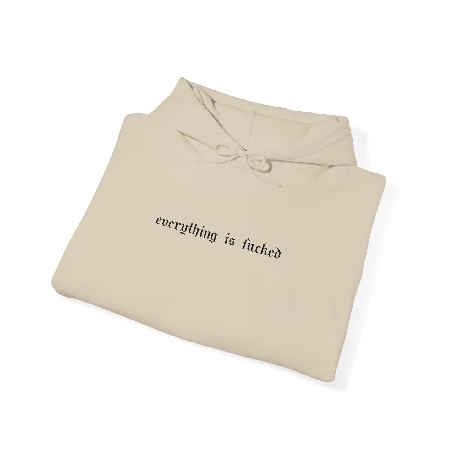 Everything Is Fucked Embroidered Hoodie Sweatshirt