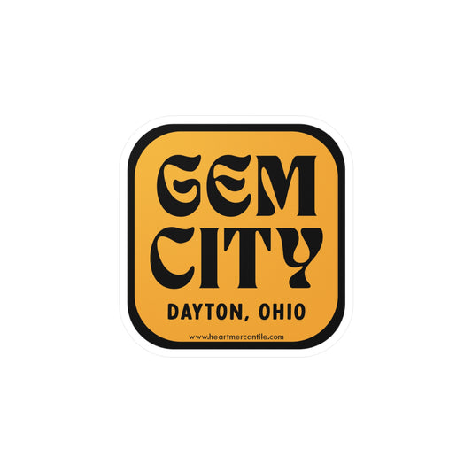 Retro Gem City Sticker