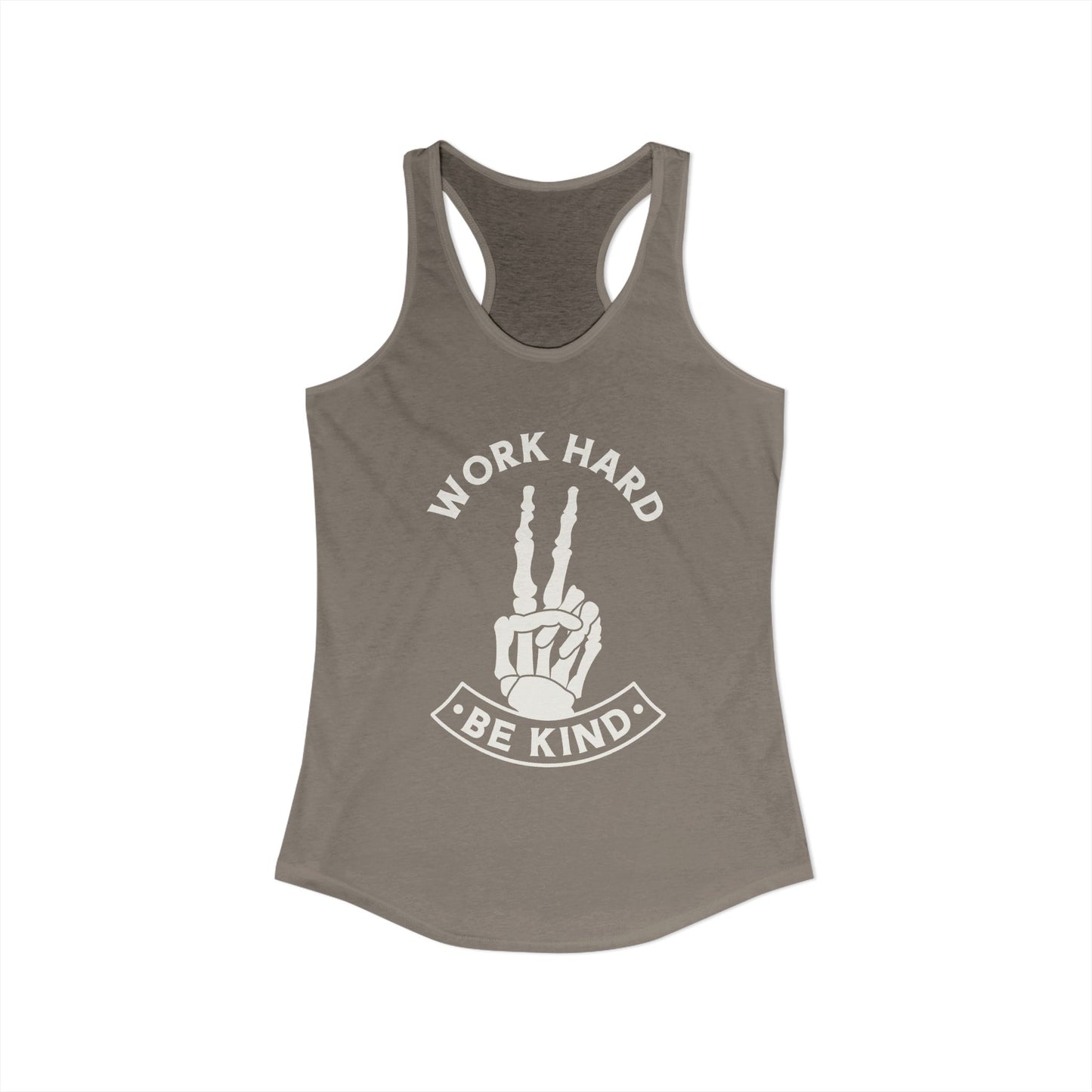 Work Hard Be Kind Racerback Tank