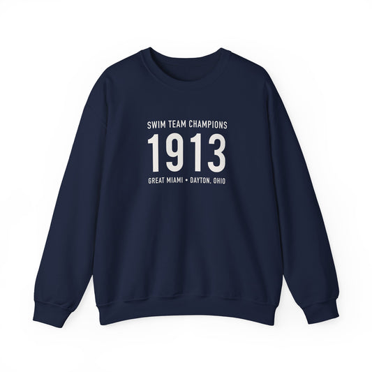 1913 Swim Team Champions Crewneck Sweatshirt