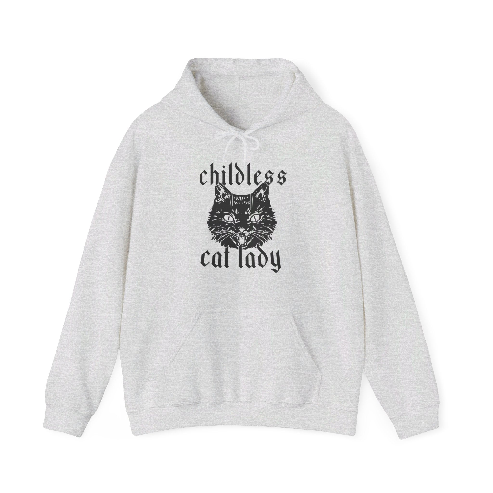 Childless Cat Lady Hoodie Sweatshirt Heart Mercantile