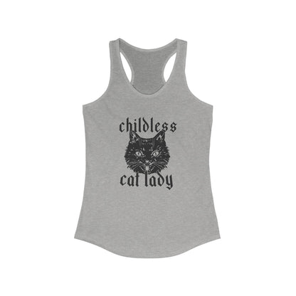 Childless Cat Lady Racerback Tank