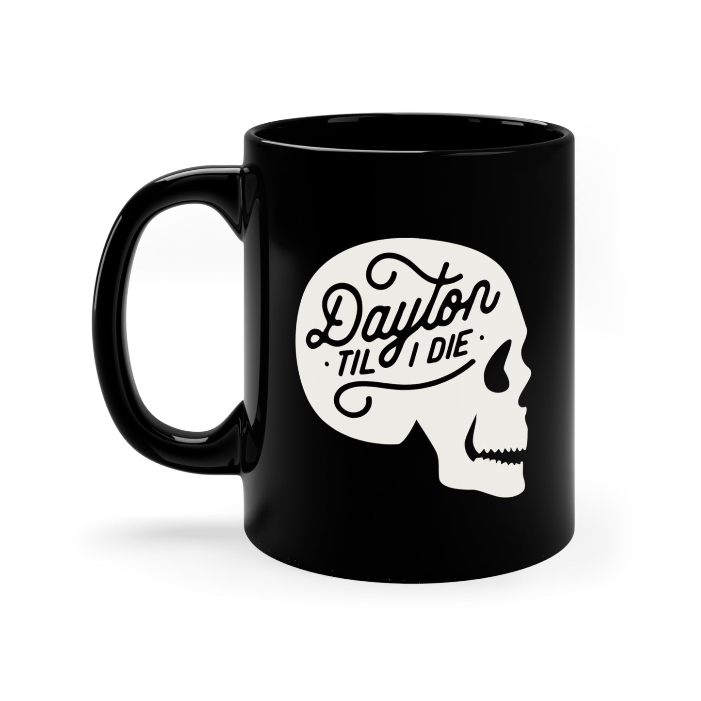 'Dayton Til I Die' Skull Mug