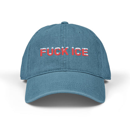 FUCK ICE Denim Hat