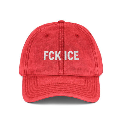 FCK ICE Vintage Hat