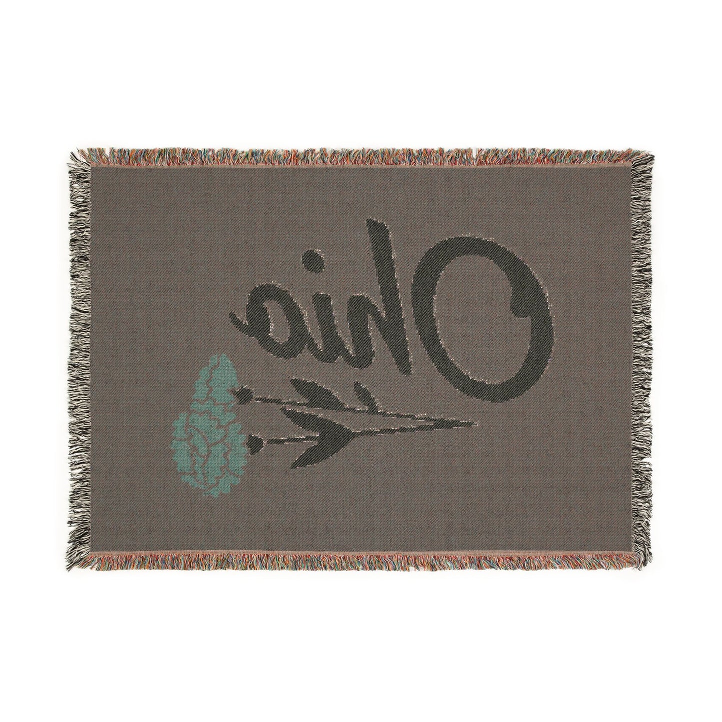 Ohio Carnation Woven Blanket
