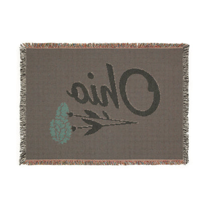 Ohio Carnation Woven Blanket