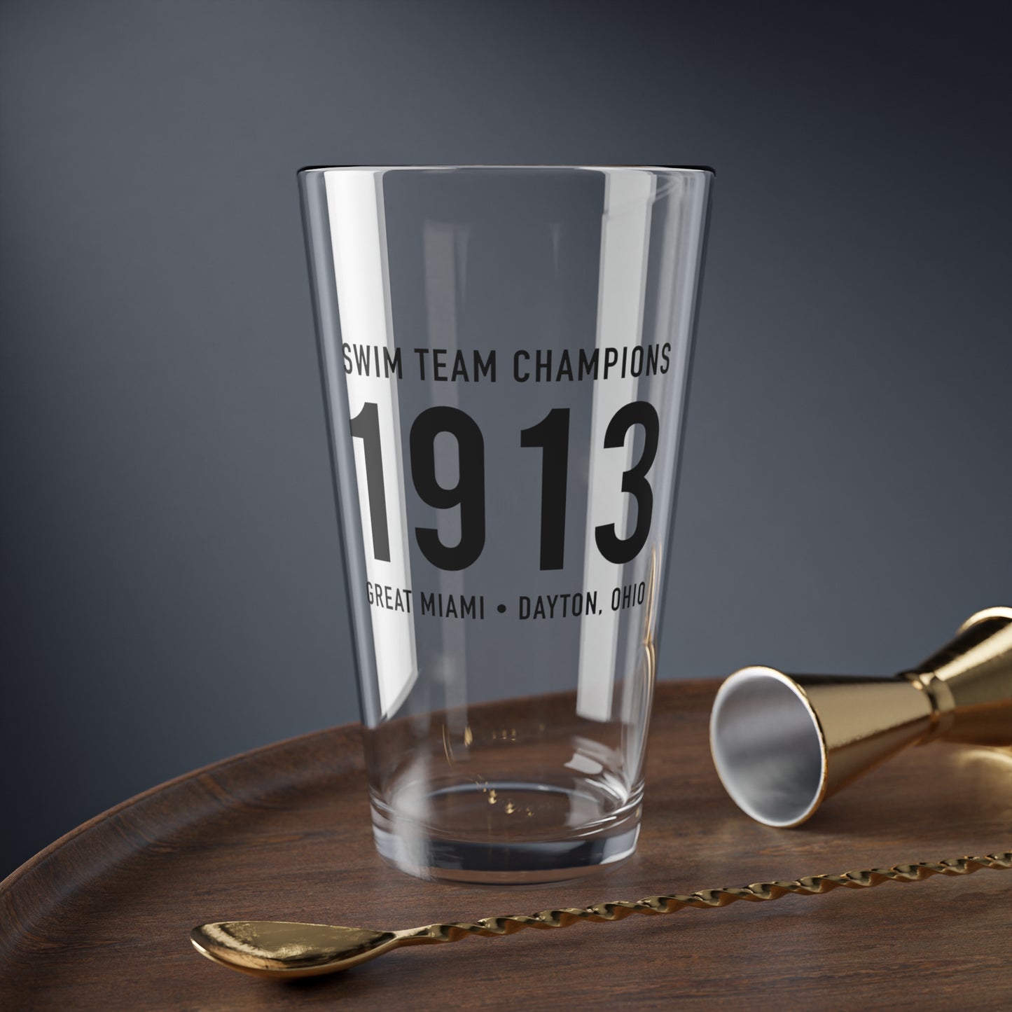 1913 Swim Team Champions Pint Glass