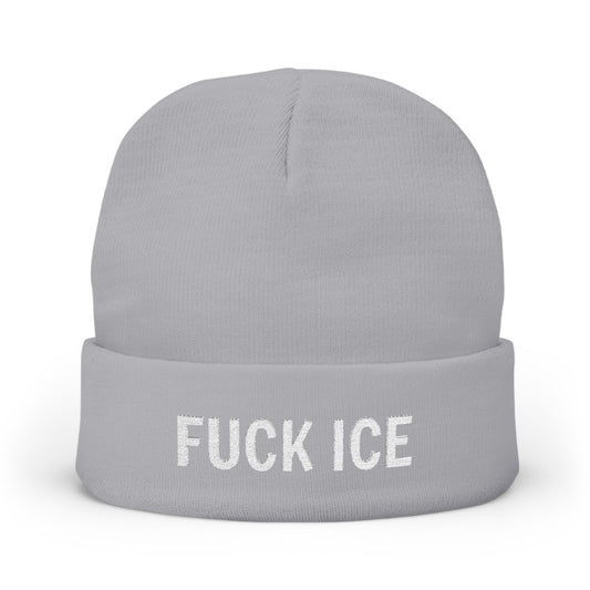 FUCK ICE Knit Beanie