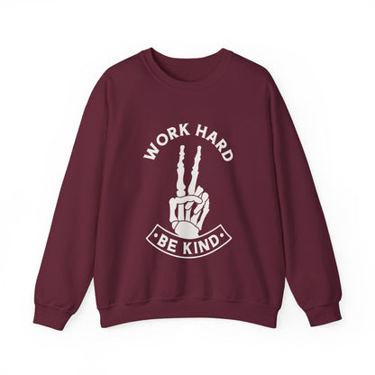 Work Hard Be Kind Crewneck Sweatshirt