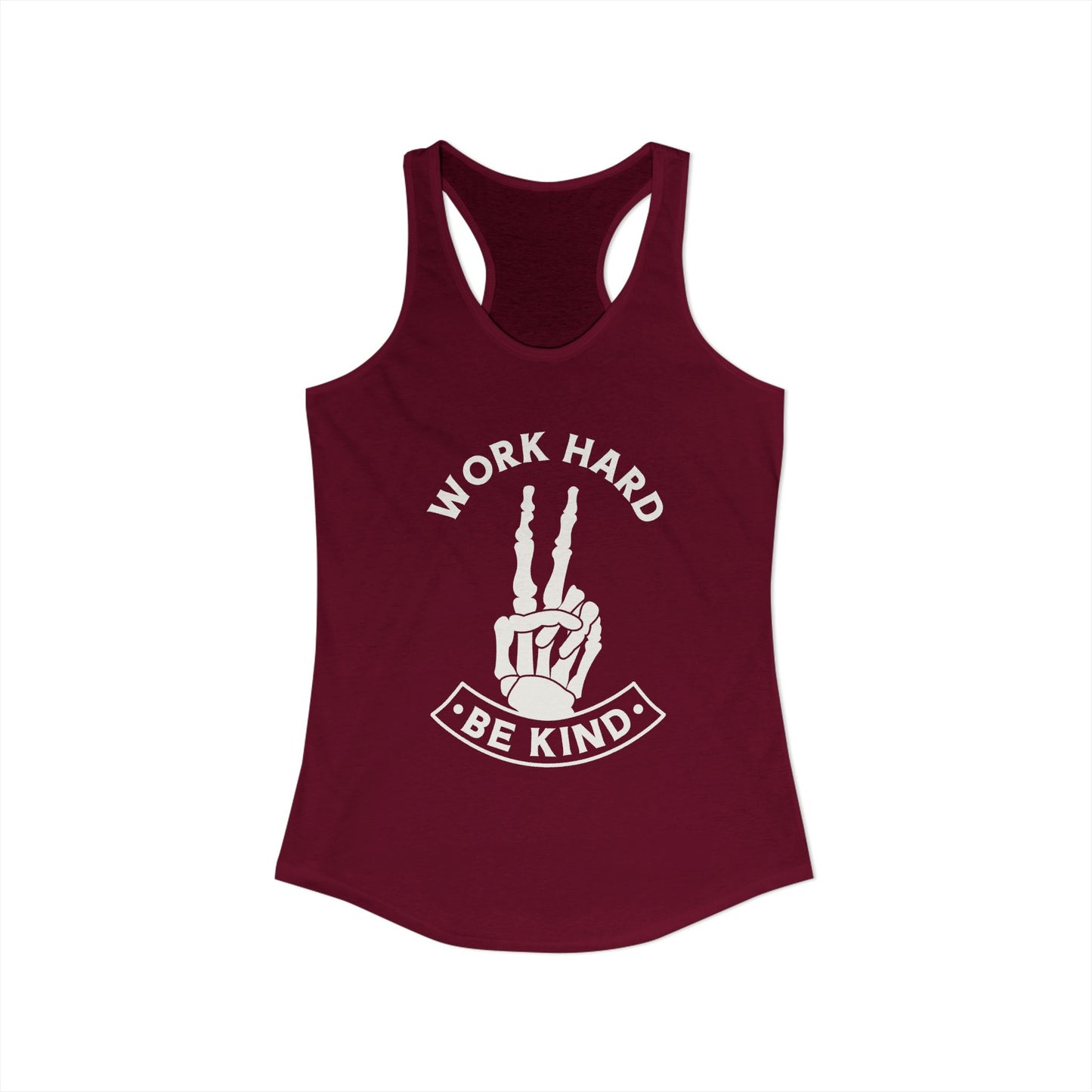 Work Hard Be Kind Racerback Tank
