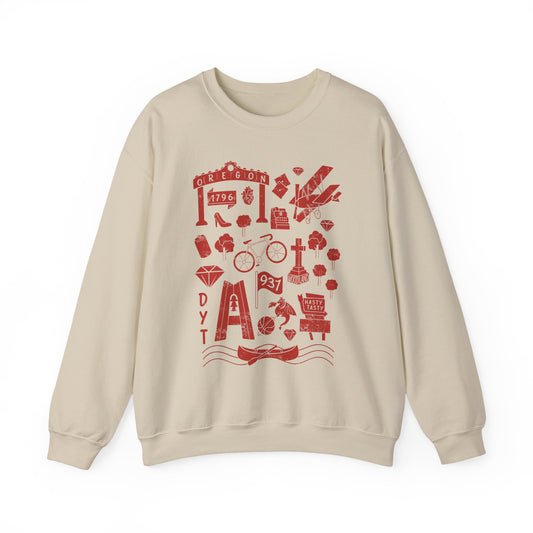 Dayton Doodles Crewneck Sweatshirt