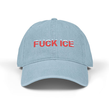 FUCK ICE Denim Hat