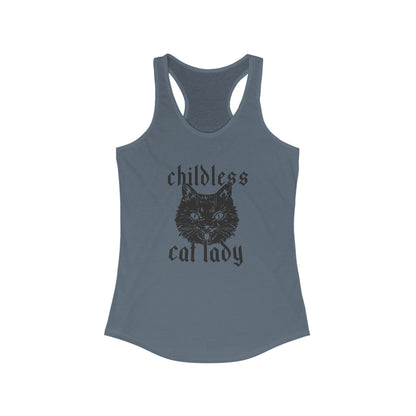 Childless Cat Lady Racerback Tank