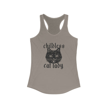 Childless Cat Lady Racerback Tank