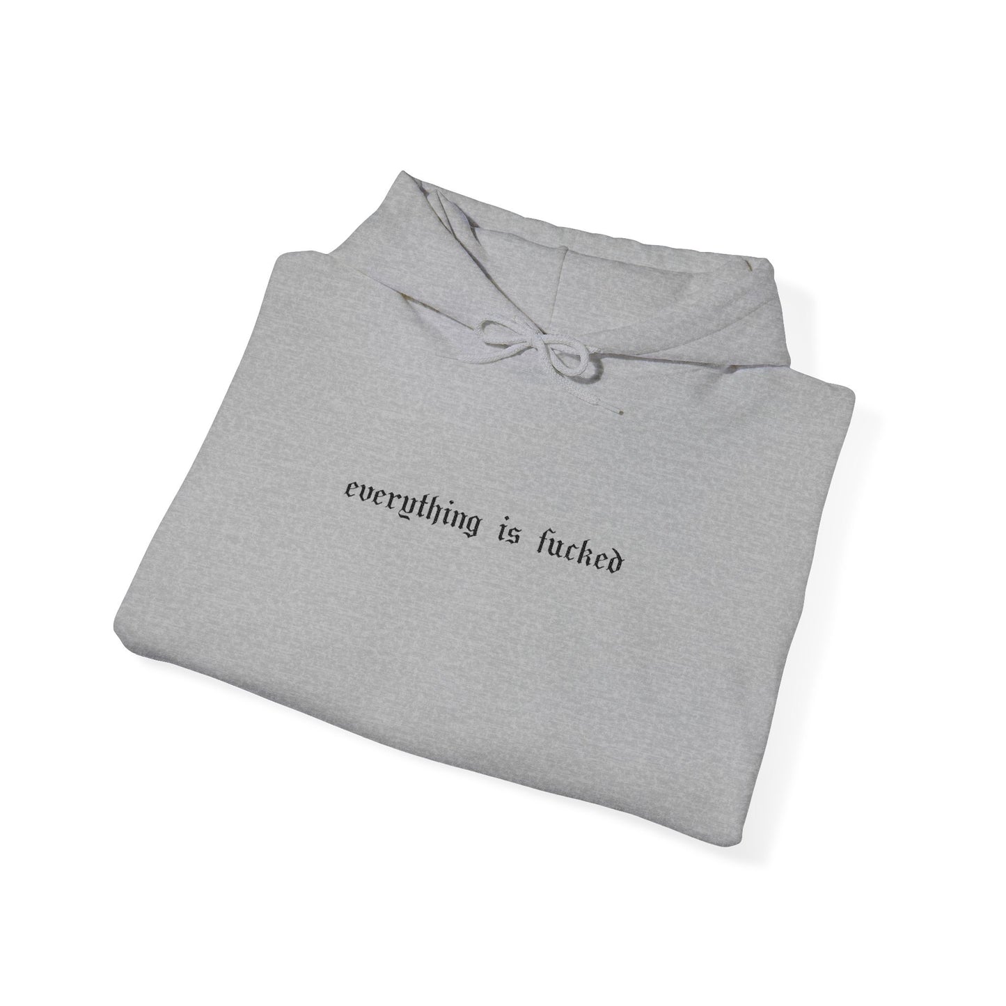 Everything Is Fucked Embroidered Hoodie Sweatshirt