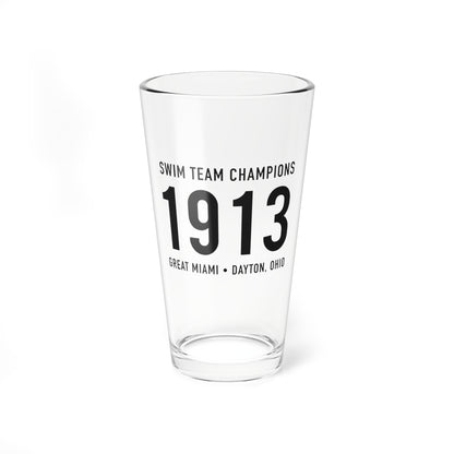 1913 Swim Team Champions Pint Glass